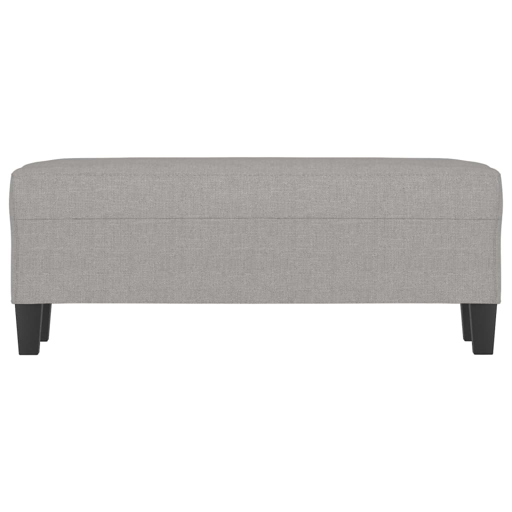 Lavice Světle Šedá 100 X 35 X 41 Cm Textil