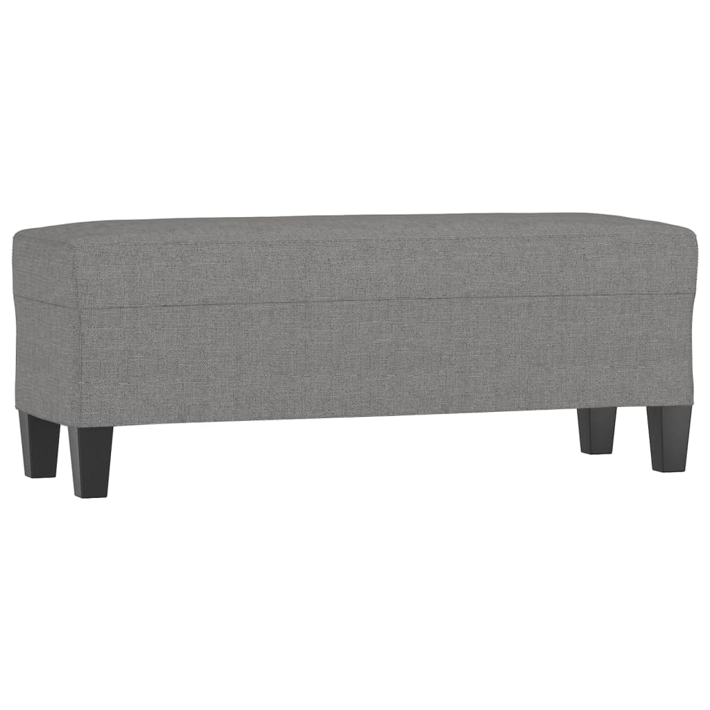 Lavice Tmavě Šedá 100 X 35 X 41 Cm Textil