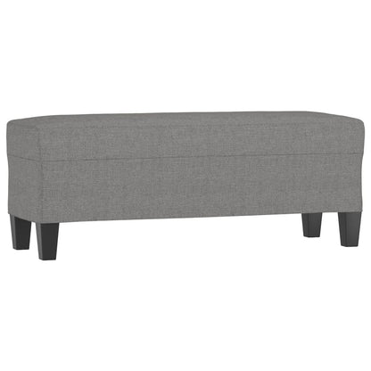 Lavice Tmavě Šedá 100 X 35 X 41 Cm Textil