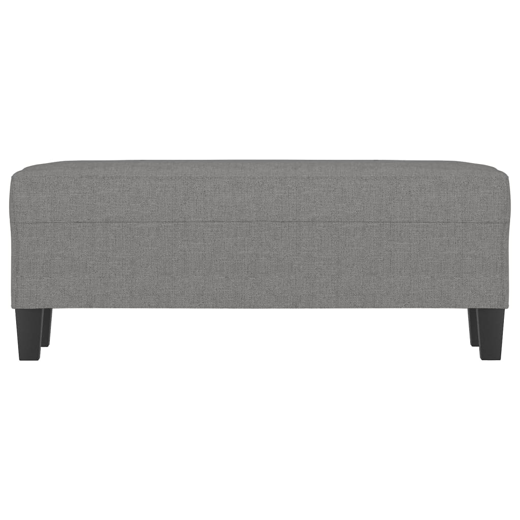 Lavice Tmavě Šedá 100 X 35 X 41 Cm Textil