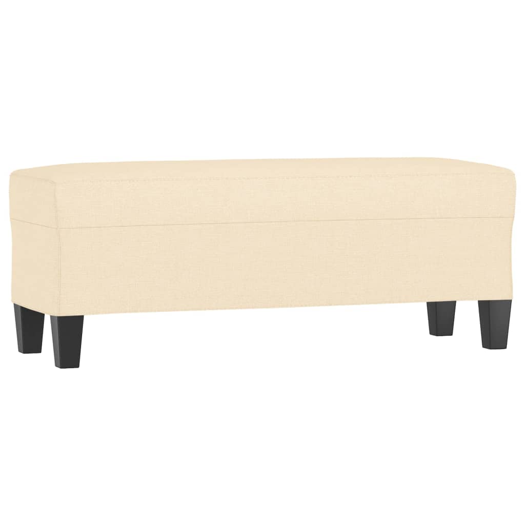 Lavice Krémová 100 X 35 X 41 Cm Textil