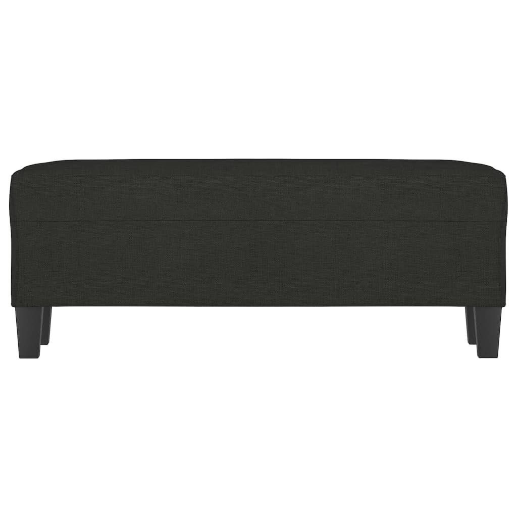Lavice Černá 100 X 35 X 41 Cm Textil