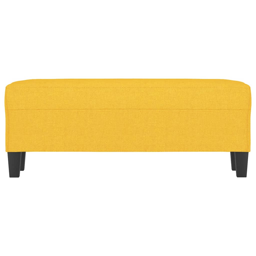 Lavice Světle Žlutá 100 X 35 X 41 Cm Textil