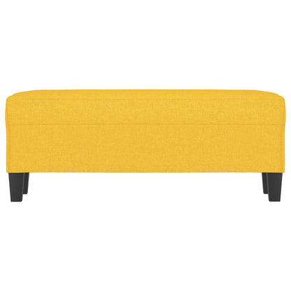 Lavice Světle Žlutá 100 X 35 X 41 Cm Textil