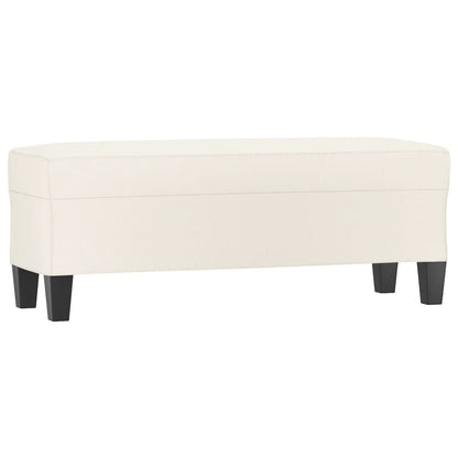 Lavice Krémová 100X35X41 Cm Umělá Kůže