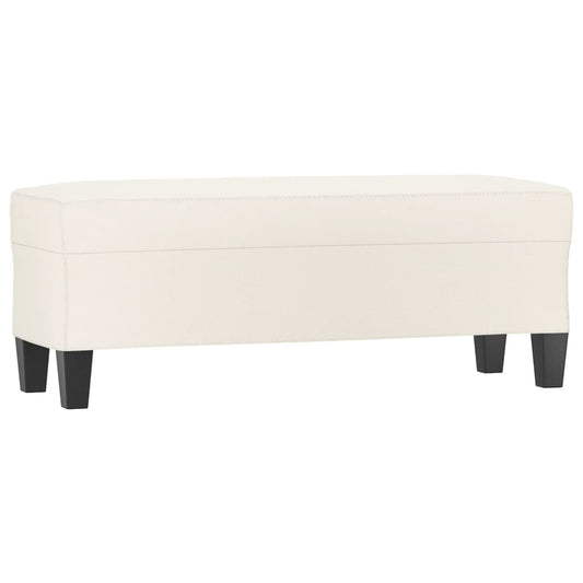 Lavice Krémová 100X35X41 Cm Umělá Kůže