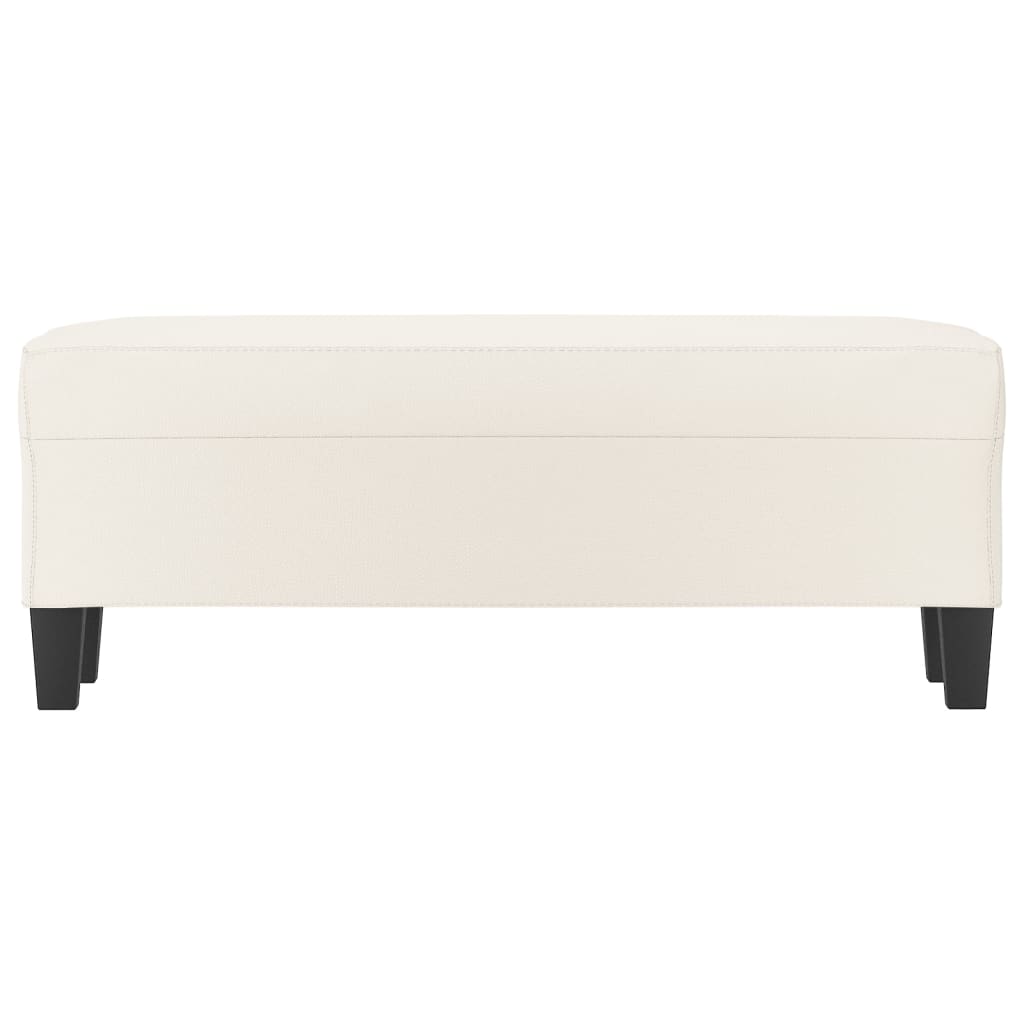 Lavice Krémová 100X35X41 Cm Umělá Kůže