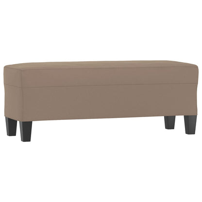 Lavice Taupe 100 X 35 X 41 Cm Tkanina Z Mikrovlákna