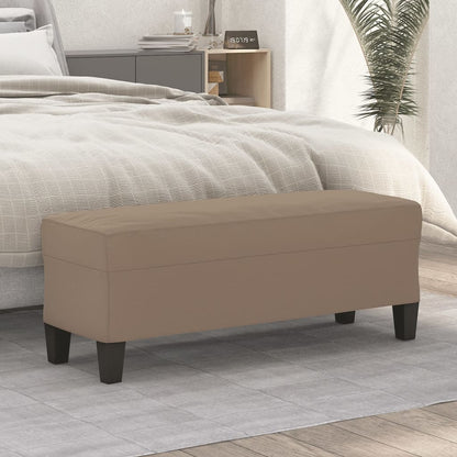Lavice Taupe 100 X 35 X 41 Cm Tkanina Z Mikrovlákna