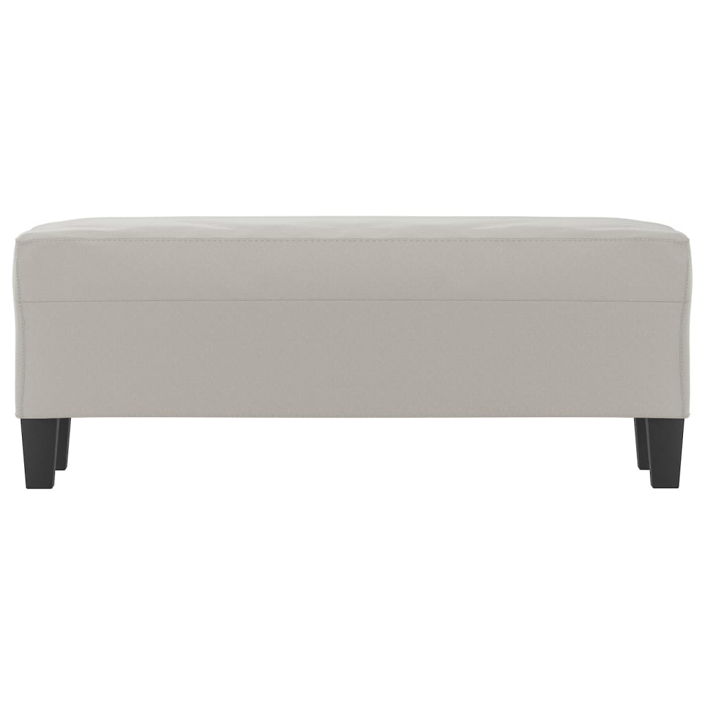 Lavice Světle Šedá 100 X 35 X 41 Cm Tkanina Z Mikrovlákna