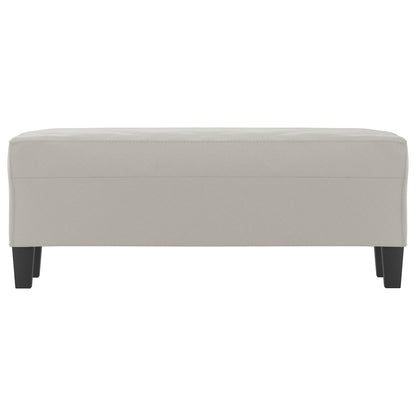 Lavice Světle Šedá 100 X 35 X 41 Cm Tkanina Z Mikrovlákna