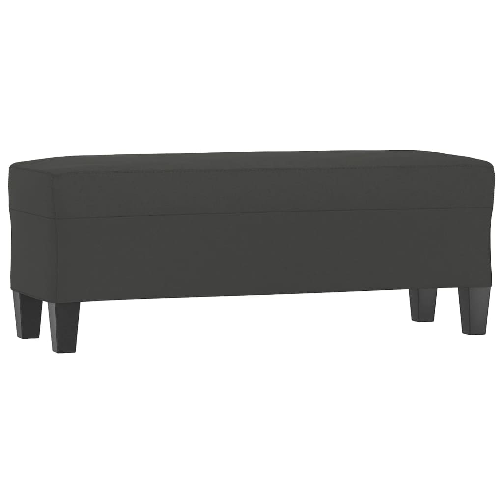Lavice Tmavě Šedá 100 X 35 X 41 Cm Tkanina Z Mikrovlákna