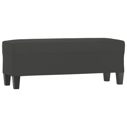 Lavice Tmavě Šedá 100 X 35 X 41 Cm Tkanina Z Mikrovlákna