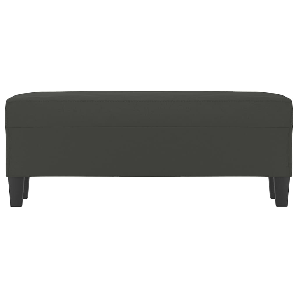 Lavice Tmavě Šedá 100 X 35 X 41 Cm Tkanina Z Mikrovlákna
