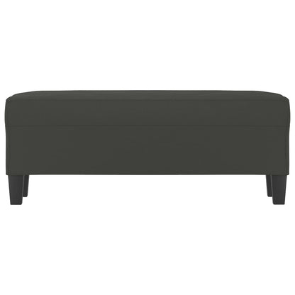 Lavice Tmavě Šedá 100 X 35 X 41 Cm Tkanina Z Mikrovlákna