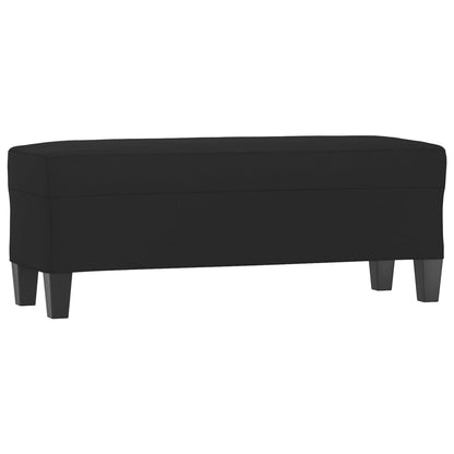 Lavice Černá 100 X 35 X 41 Cm Tkanina Z Mikrovlákna