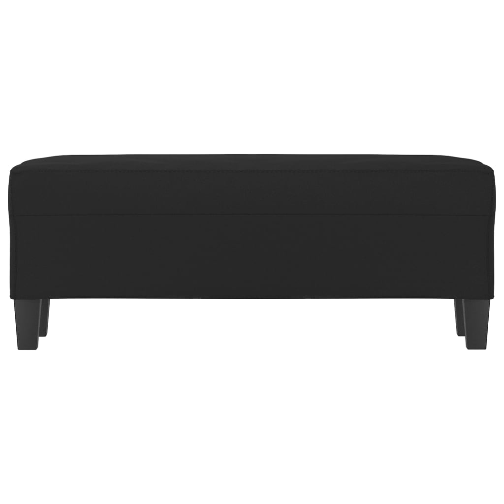 Lavice Černá 100 X 35 X 41 Cm Tkanina Z Mikrovlákna