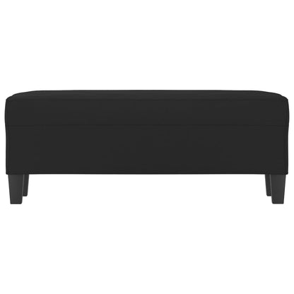 Lavice Černá 100 X 35 X 41 Cm Tkanina Z Mikrovlákna