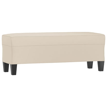 Lavice Krémová 100 X 35 X 41 Cm Tkanina Z Mikrovlákna
