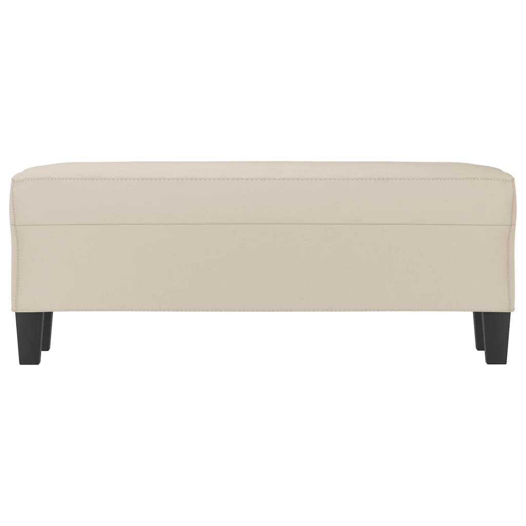 Lavice Krémová 100 X 35 X 41 Cm Tkanina Z Mikrovlákna