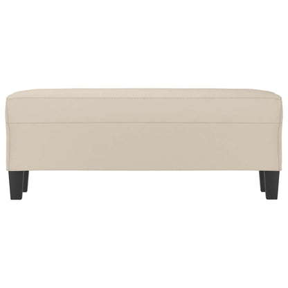 Lavice Krémová 100 X 35 X 41 Cm Tkanina Z Mikrovlákna