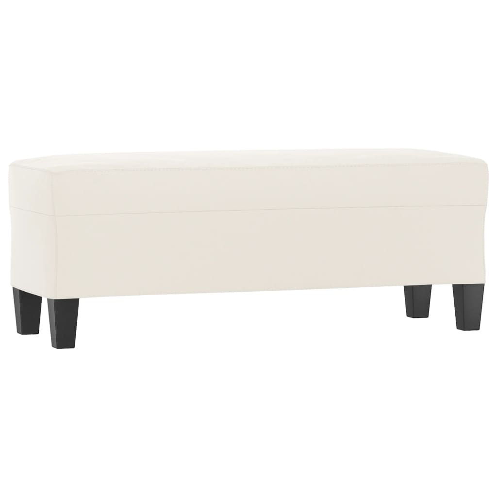 Lavice Béžová 100X35X41 Cm Tkanina Z Mikrovlákna