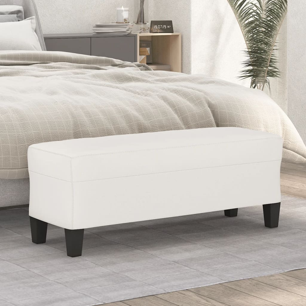 Lavice Béžová 100X35X41 Cm Tkanina Z Mikrovlákna
