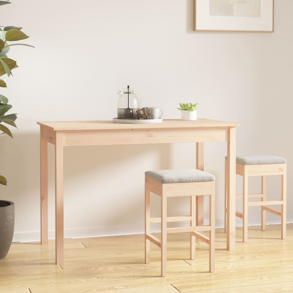Jídelní Stůl 110 X 55 X 75 Cm Masivní Borové Dřevo