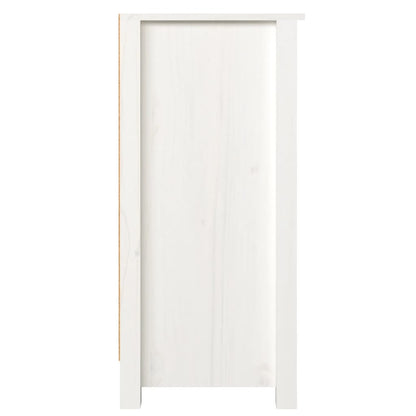 Příborník Bílý 100 X 35 X 74 Cm Masivní Borové Dřevo