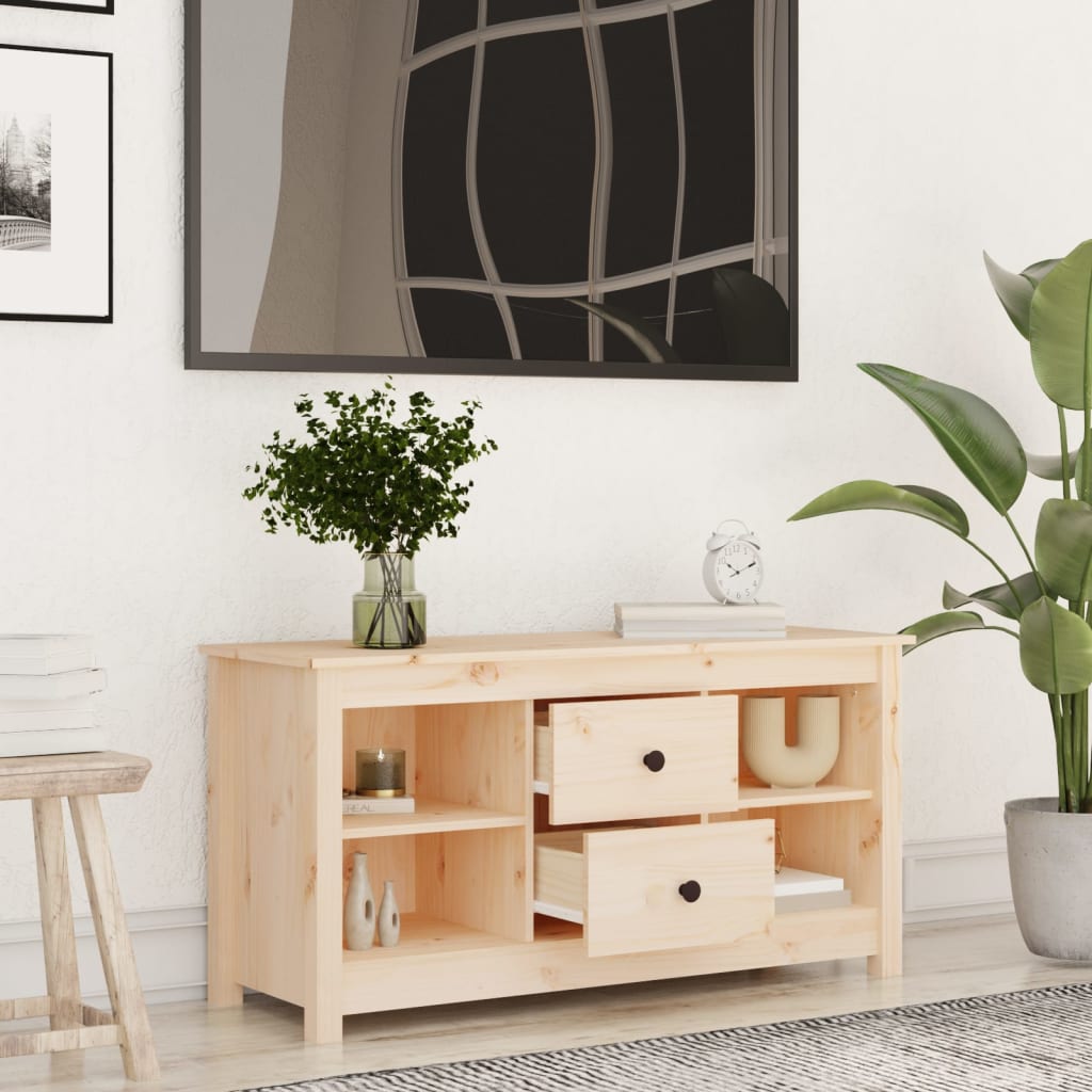 Tv Skříňka 103 X 36,5 X 52 Cm Masivní Borové Dřevo