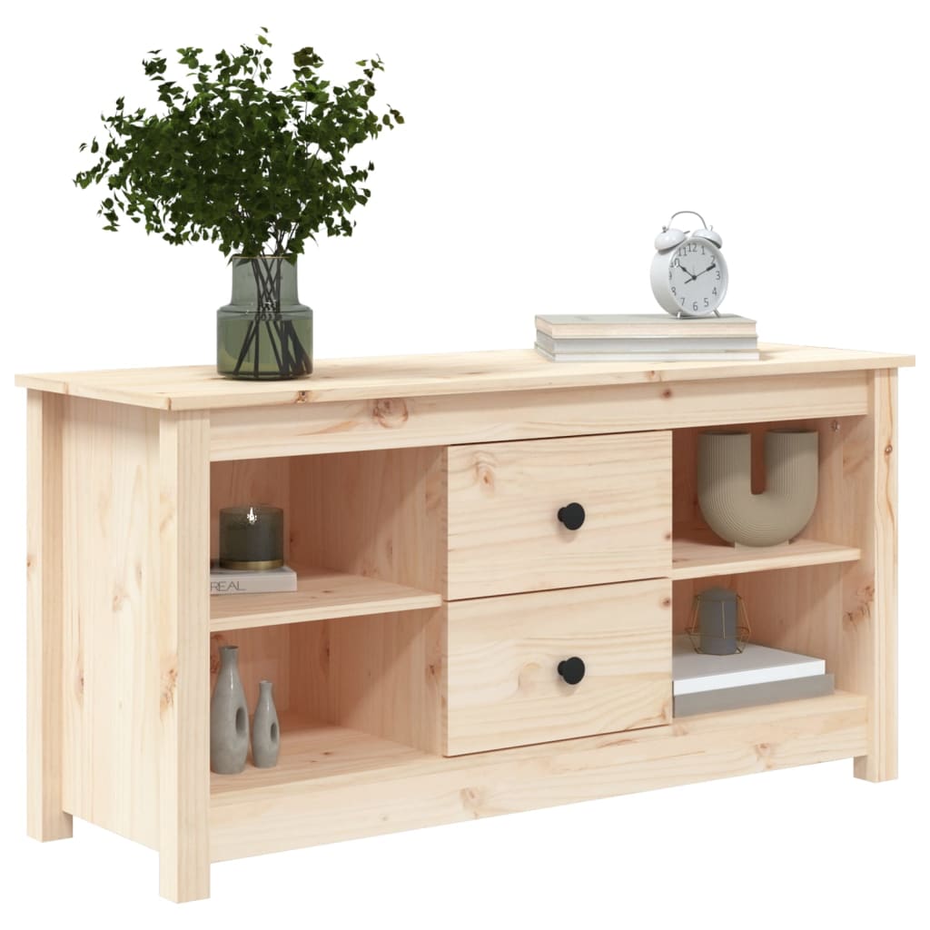 Tv Skříňka 103 X 36,5 X 52 Cm Masivní Borové Dřevo