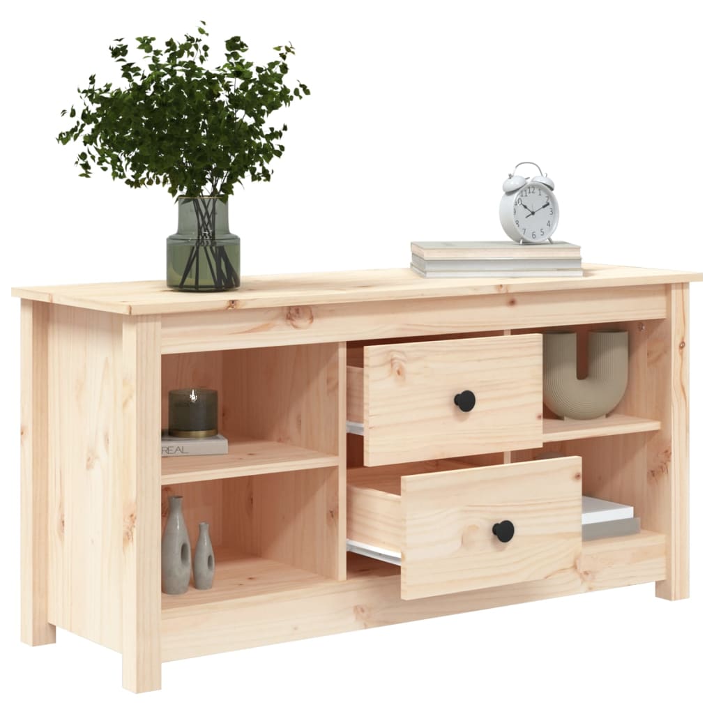 Tv Skříňka 103 X 36,5 X 52 Cm Masivní Borové Dřevo