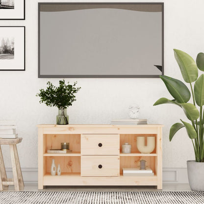 Tv Skříňka 103 X 36,5 X 52 Cm Masivní Borové Dřevo