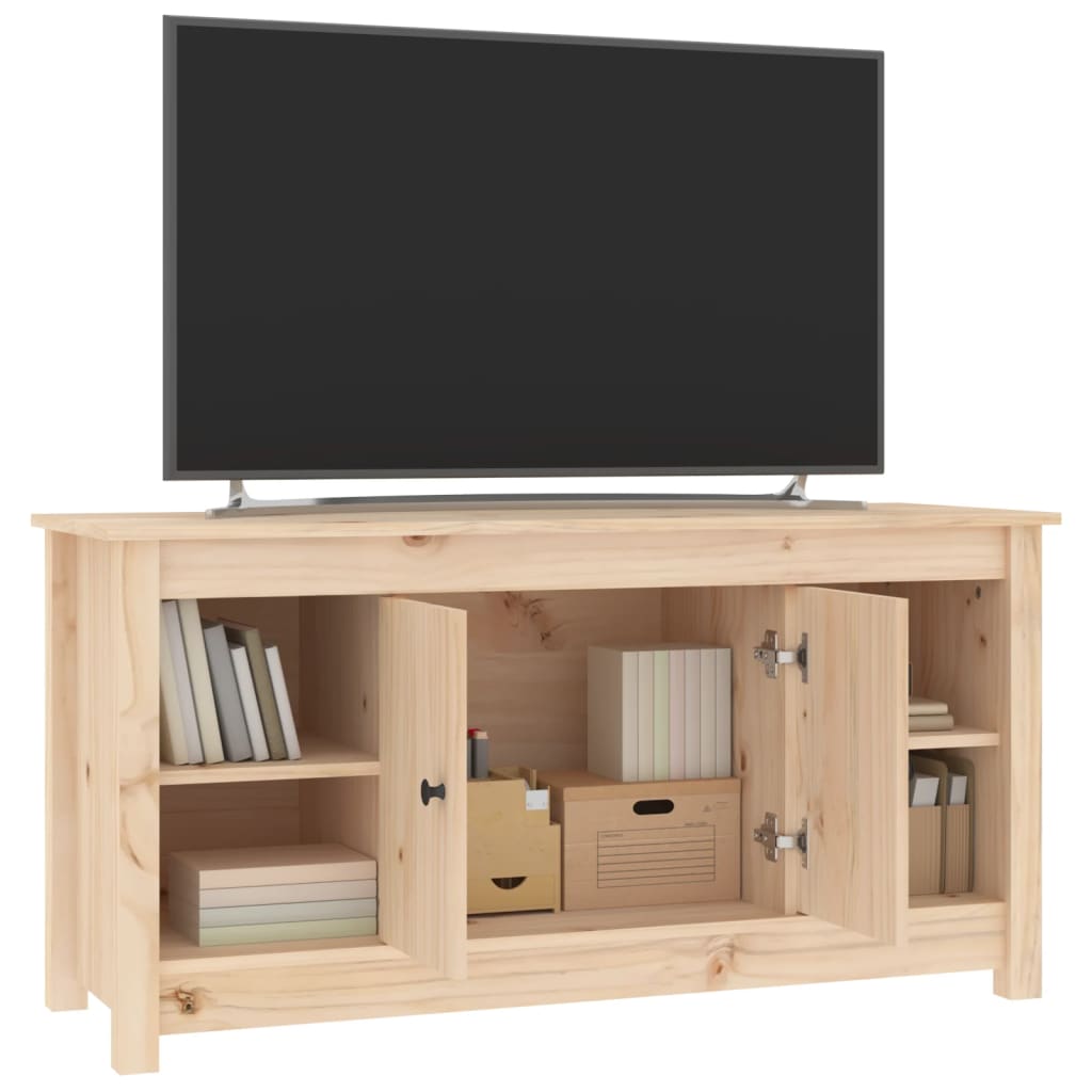 Tv Skříňka 103 X 36,5 X 52 Cm Masivní Borové Dřevo