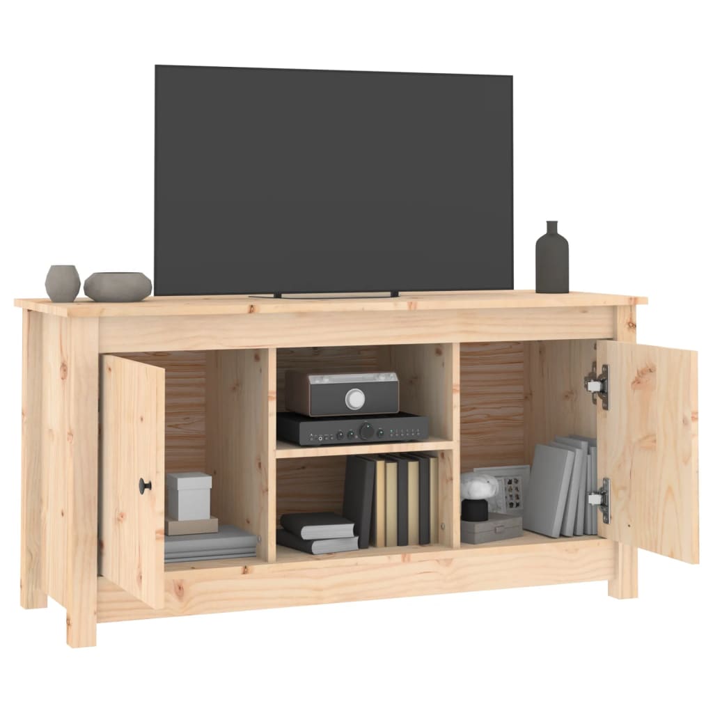 Tv Skříňka 103 X 36,5 X 52 Cm Masivní Borové Dřevo