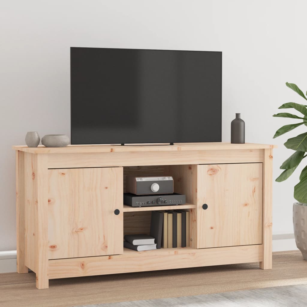 Tv Skříňka 103 X 36,5 X 52 Cm Masivní Borové Dřevo