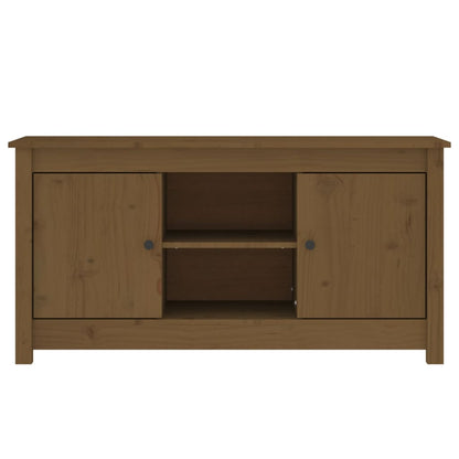 Tv Skříňka Medově Hnědá 103 X 36,5 X 52 Cm Masivní Borové Dřevo