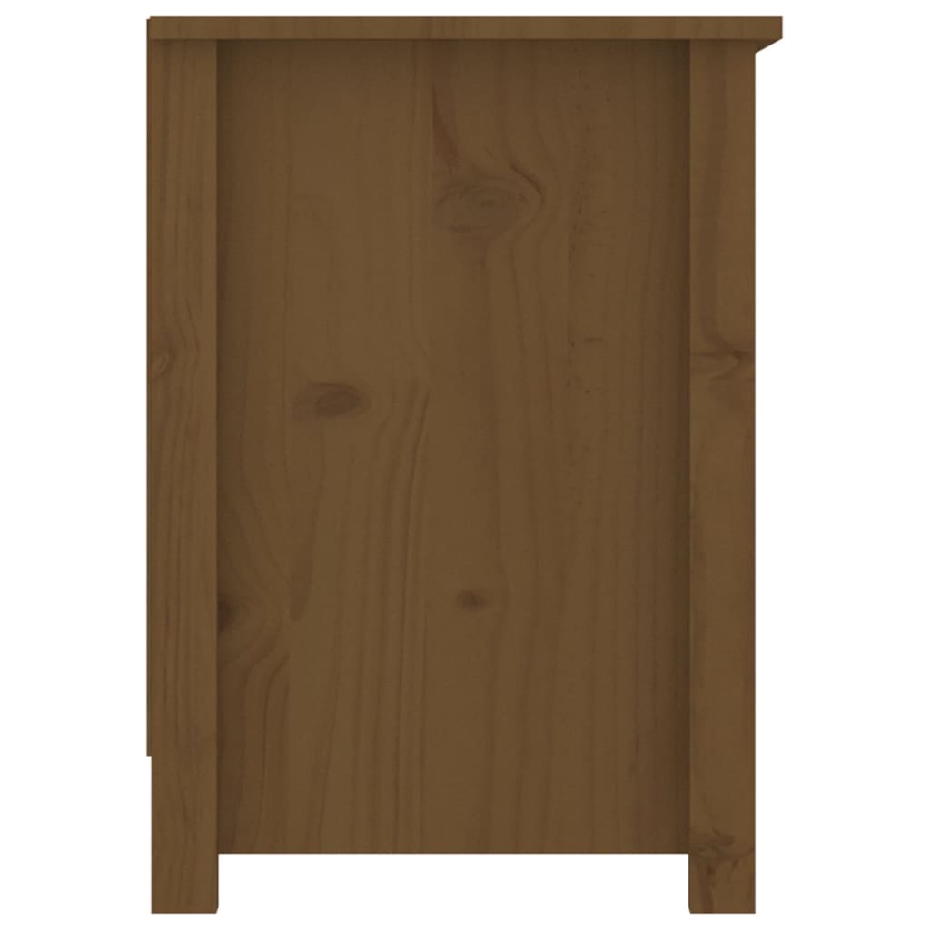 Tv Skříňka Medově Hnědá 103 X 36,5 X 52 Cm Masivní Borové Dřevo