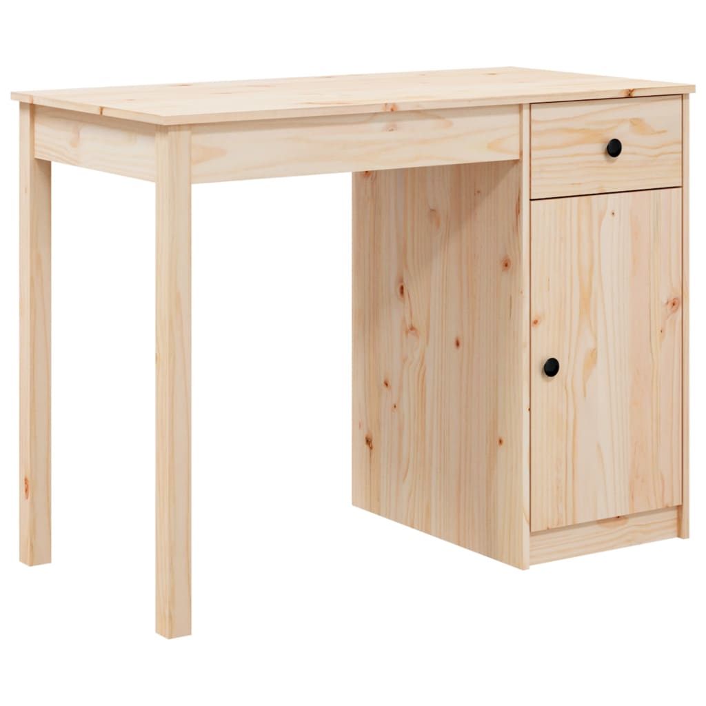 Psací Stůl 100 X 50 X 75 Cm Masivní Borové Dřevo