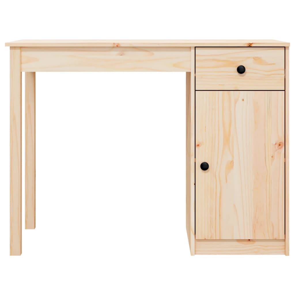 Psací Stůl 100 X 50 X 75 Cm Masivní Borové Dřevo