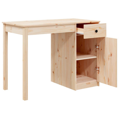 Psací Stůl 100 X 50 X 75 Cm Masivní Borové Dřevo