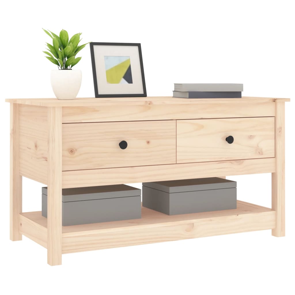 Konferenční Stolek 102 X 49 X 55 Cm Masivní Borové Dřevo