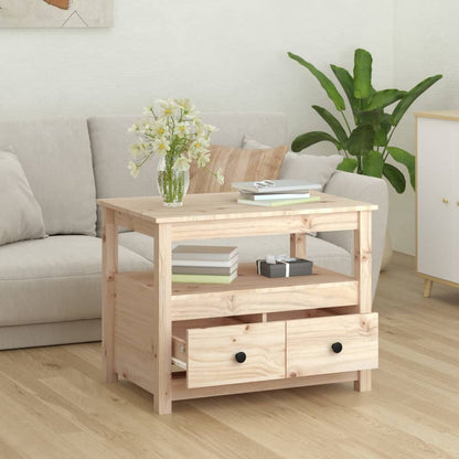 Konferenční Stolek 71 X 49 X 55 Cm Masivní Borové Dřevo