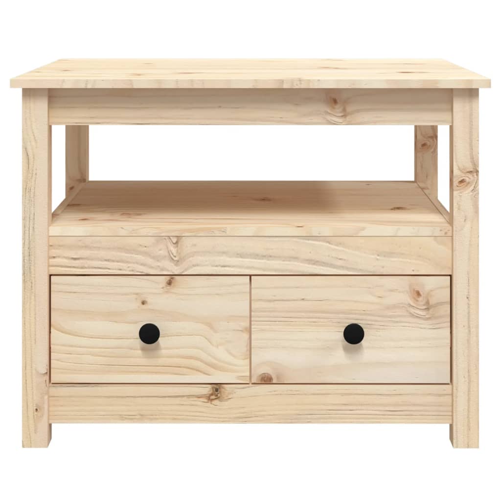 Konferenční Stolek 71 X 49 X 55 Cm Masivní Borové Dřevo