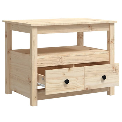 Konferenční Stolek 71 X 49 X 55 Cm Masivní Borové Dřevo