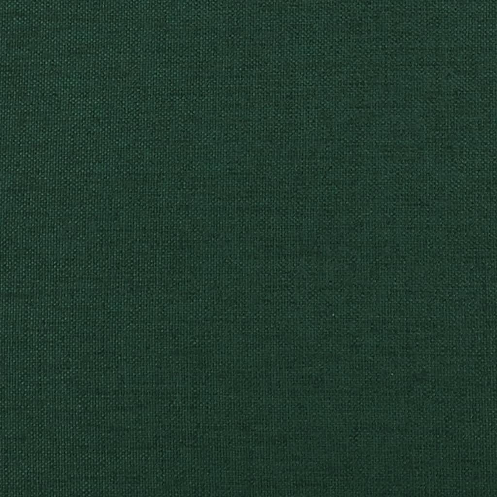 Houpací Křeslo Se Stoličkou Tmavě Zelené Textil