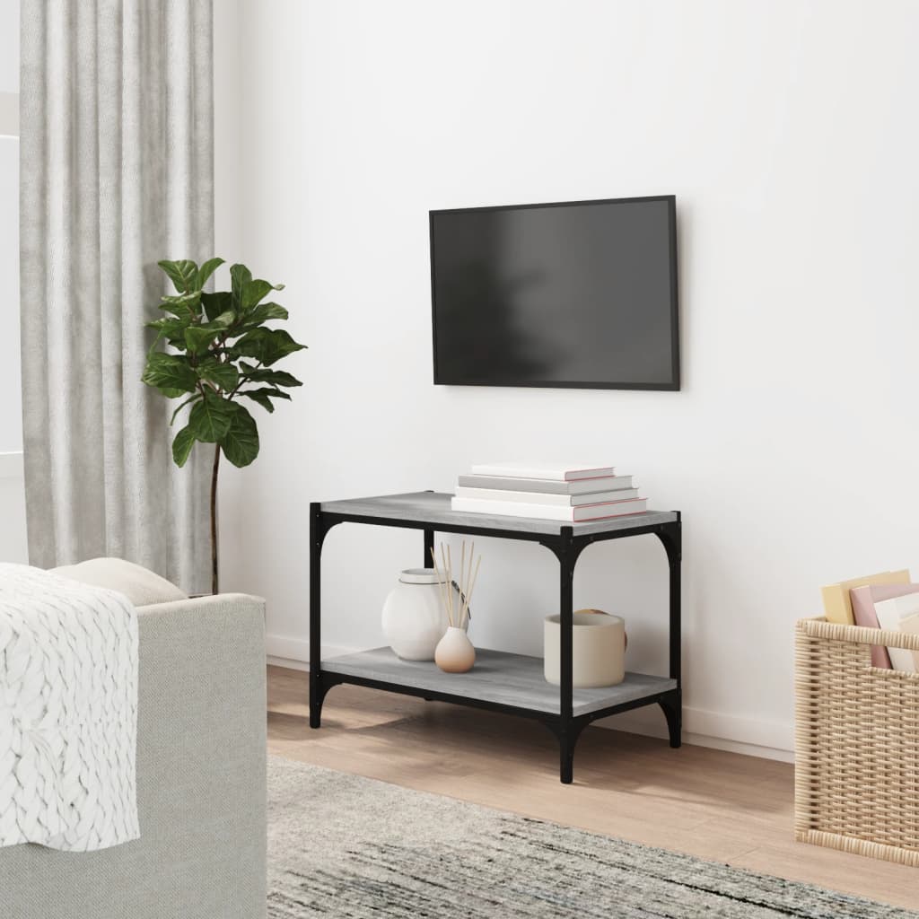 Tv Skříňka 80 X 33 X 41 Cm Kompozitní Dřevo A Ocel