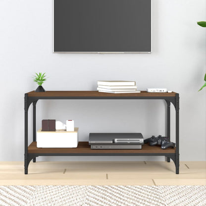 Tv Skříňka 80 X 33 X 41 Cm Kompozitní Dřevo A Ocel