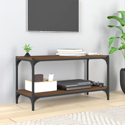 Tv Skříňka 80 X 33 X 41 Cm Kompozitní Dřevo A Ocel