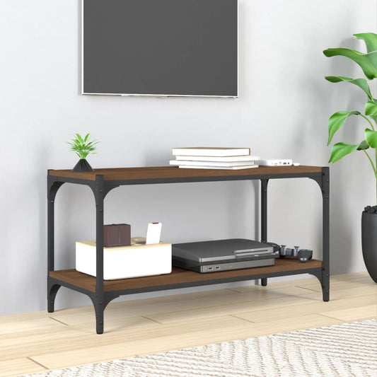 Tv Skříňka 80 X 33 X 41 Cm Kompozitní Dřevo A Ocel